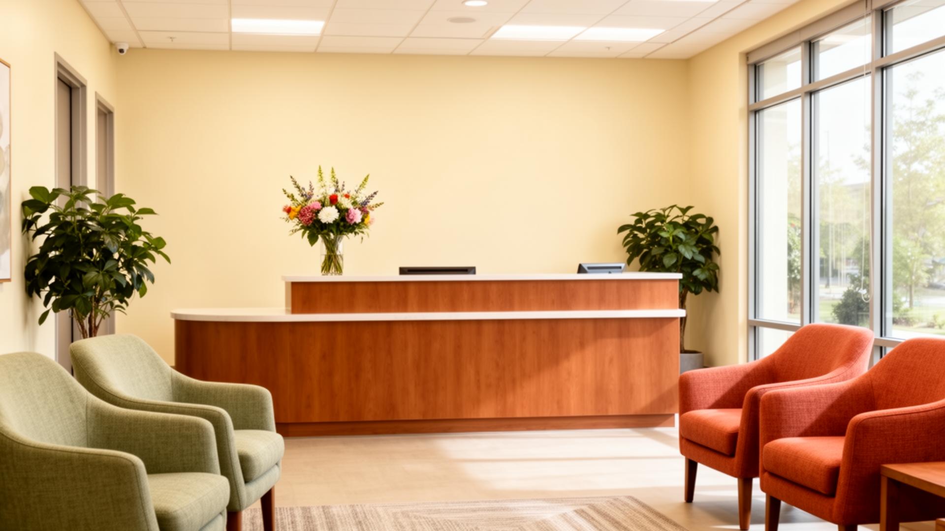 Calm, welcoming reception area at NorthSight Recovery